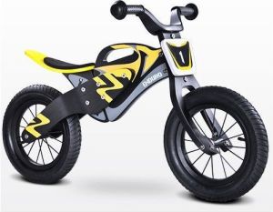 Rowerek biegowy Caretero ROWEREK BIEGOWY ENDURO Czarno-żółty 1