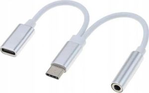 Adapter USB USB - Jack 3.5mm Biały  (5904208507123) 1