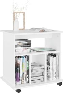 vidaXL Szafka na kółkach, biała, 60x45x60 cm, płyta wiórowa 4