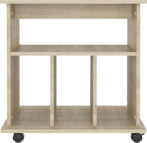 vidaXL Szafka na kółkach, dąb sonoma, 60x45x60cm, płyta wiórowa 5
