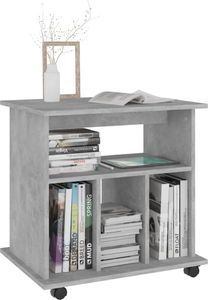 vidaXL Szafka na kółkach, szarość betonu, 60x45x60 cm, płyta 4