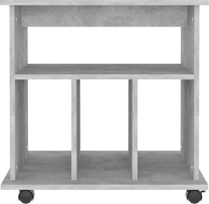 vidaXL Szafka na kółkach, szarość betonu, 60x45x60 cm, płyta 5