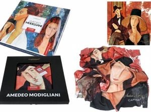 Carmani Chusta - A. Modigliani, Kobieta w kapeluszu i Mario Varvogli (CARMANI) 1