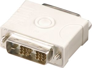 Adapter AV Lindy DVI-D - DVI-I biały (32102) 1