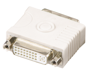 Adapter AV Lindy DVI-D - DVI-I biały (32102) 2