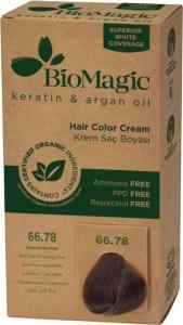 BIOMAGIC FARBA DO WŁOSÓW BARDZO CIEMNY PERŁOWY BLOND (66.78) 250 g - BIOMAGIC 1