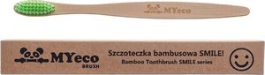 MYECOBRUSH Szczoteczka Do Zębów Bambusowa Zielona Miękka 1