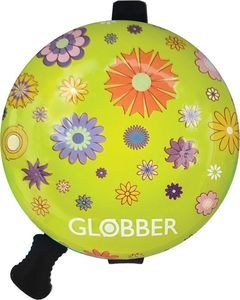 Globber Dzwonek do hulajnogi Globber Bell 533-106 limonkowy - kwiaty 1