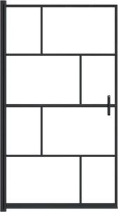 vidaXL Kabina prysznicowa, ESG, 80x140 cm, czarna 3