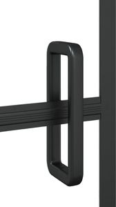 vidaXL Kabina prysznicowa, ESG, 80x140 cm, czarna 4