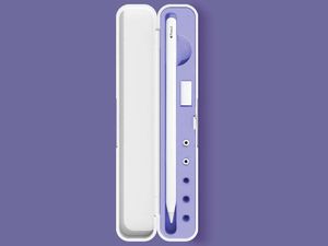 Alogy Etui do Apple Pencil Purple Biało-fioletowe 2
