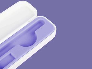 Alogy Etui do Apple Pencil Purple Biało-fioletowe 5