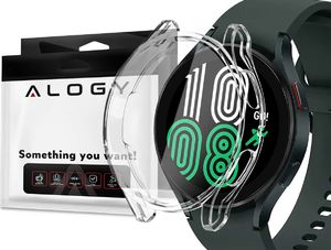 Alogy Etui silikonowe Alogy case do Samsung Galaxy Watch 4 40mm Przezroczyste 1
