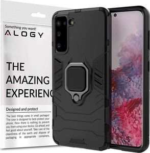 Alogy Etui obudowa Alogy Stand Ring Armor do Samsung Galaxy S21 FE czarne 1