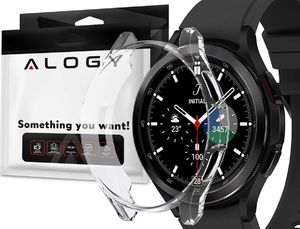 Alogy Etui silikonowe Alogy case do Samsung Galaxy Watch 4 Classic 42mm Przezroczyste 1