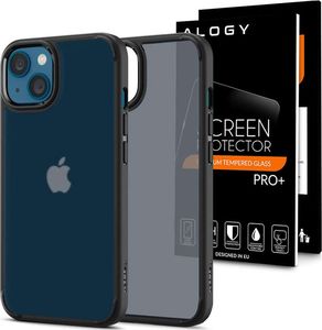 Spigen Etui obudowa case Spigen Ultra Hybrid do Apple iPhone 13 Matte Frost Black + Szkło 1