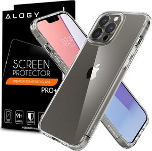 Spigen Etui obudowa case Spigen Ultra Hybrid do Apple iPhone 13 Pro Crystal Clear + Szkło 1