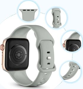 Alogy Sportowy pasek Alogy gumowy do Apple Watch 42/44/45mm Szary 2