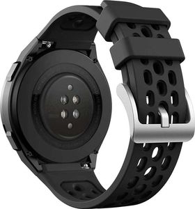 Alogy Gumowy Uniwersalny pasek sportowy Alogy soft band do smartwatcha 22mm Czarny 2