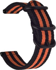 Alogy Pasek Alogy nylon strap do Huawei Watch GT 2 Pro 22 mm Pomarańczowo-czarny 2