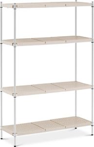 Royal Regał metalowy warsztatowy 4 półki druciane z nakładkami do 600 kg 120x45x180 cm 1