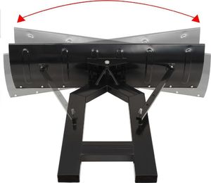 vidaXL Pług śnieżny do wózka widłowego, 150x38 cm, czarny 5