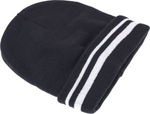 Pepco PEPCO Czapka zimowa męska z paskami Granatowy 3