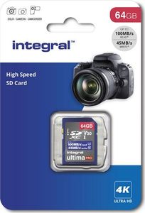 Karta Integral UltimaPro SDXC 64 GB Class 10 UHS-I/U3 V30 (INSDX64G-100V30) 2