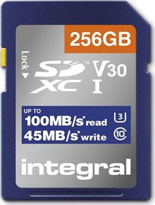 Karta Integral UltimaPro SDXC 256 GB Class 10 UHS-I/U3 V30 (INSDX256G-100V30) 1