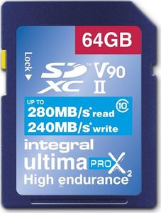 Karta Integral UltimaPro X2 SDXC 64 GB Class 10 UHS-II V90 (INSDX64G-280/240U2) 1