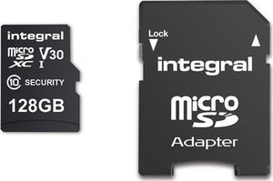 Karta Integral Security MicroSDHC 128 GB Class 10 UHS-I/U3 A1 V30 (INMSDX128G10-SEC) 2