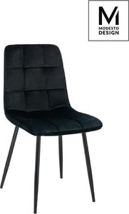 Modesto Design MODESTO krzesło CARLO czarne - welur, metal 1