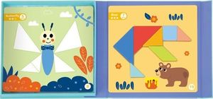 Tooky Toy Puzzle Tangram Układanka Dla Dzieci Nauka Kształtów Figury Kształty 18el.! 3