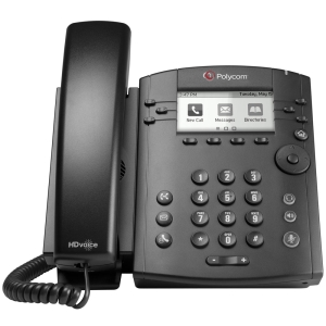 Telefon Poly [RR] VVX 301 6-line Desktop Phone with HD Voice. Compatible Partner platforms: 20. POE. Ships without power supply. 1