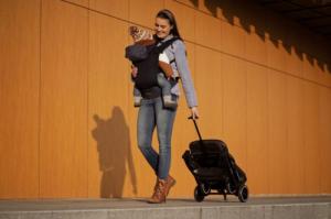 MoMi MOMI COLLET NOSIDEŁKO SZARE KWIATY 12