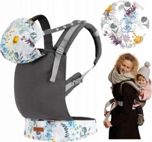 MoMi MOMI COLLET NOSIDEŁKO SZARE KWIATY 15