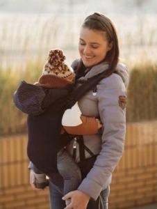 MoMi MOMI COLLET NOSIDEŁKO SZARE KWIATY 2