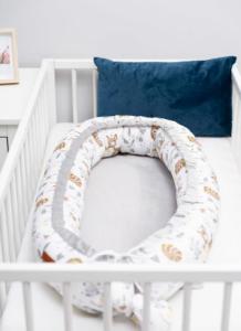 Sensillo KOKON VELVET 80x45 LEŚNA PRZYGODA BIAŁY /8816 3