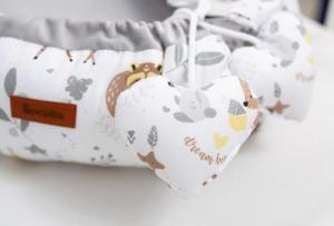 Sensillo KOKON VELVET 80x45 LEŚNA PRZYGODA BIAŁY /8816 6