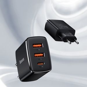 Ładowarka Baseus CCXJ-E01 2x USB-A 1x USB-C 3 A (BSU2897BLK) 12