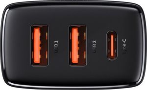 Ładowarka Baseus CCXJ-E01 2x USB-A 1x USB-C 3 A (BSU2897BLK) 4