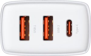 Ładowarka Baseus CCXJ-E02 2x USB-A 1x USB-C 3 A (BSU2896WHT) 4