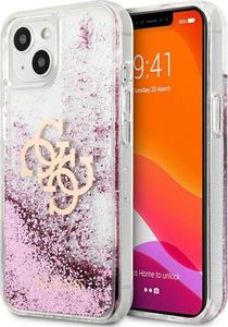 Guess Etui Guess GUHCP13SLG4GPI Apple iPhone 13 mini różowy/pink hardcase 4G Big Liquid Glitter 1