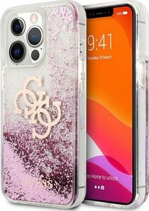 Guess Etui Guess GUHCP13XLG4GPI Apple iPhone 13 Pro Max różowy/pink hardcase 4G Big Liquid Glitter 1