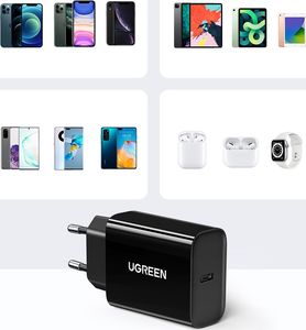 Ładowarka Ugreen CD137 1x USB-C  (UGR1061BLK) 2