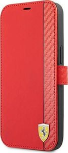 Ferrari Ferrari FESAXFLBKP13LRE iPhone 13 Pro / 13 6,1" czerwony/red book On Track Carbon Stripe 1