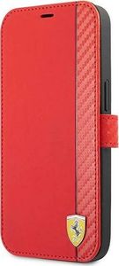 Ferrari Ferrari FESAXFLBKP13SRE iPhone 13 mini 5,4" czerwony/red book On Track Carbon Stripe 1