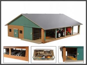 Figurka Hipo Obora dla krów z dojarką 75x60x26x5cm 1:32 610495 2