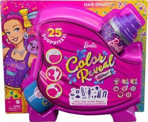 Lalka Barbie Barbie Color Reveal - Imprezowe stylizacje różowe włosy (HBG38/HBC39) 1
