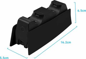 Tech-Protect Podwójna stacja dokująca do Pada PlayStation 5 Czarna 6